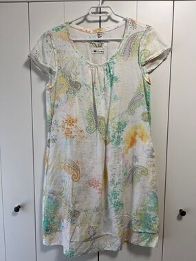 Malvin Germany 100% Linen Dress fit S/M PTP 19